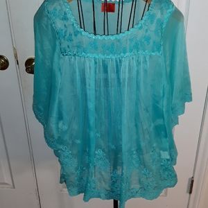 V Cristina sheer cover up